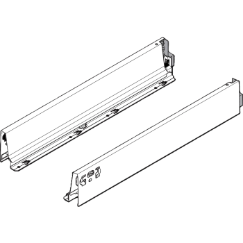 Boki szuflady TANDEMBOX Blum Antaro 378M5002SA, szare, wysokość M (83.6 mm), dł.500 mm, L/P